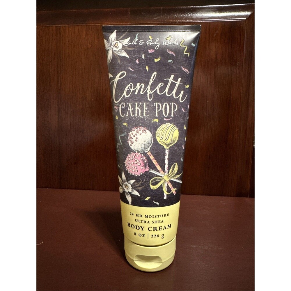 Bath & Body Works Confetti Cake Pop Ultra Shea Body Cream Lotion 8 Oz